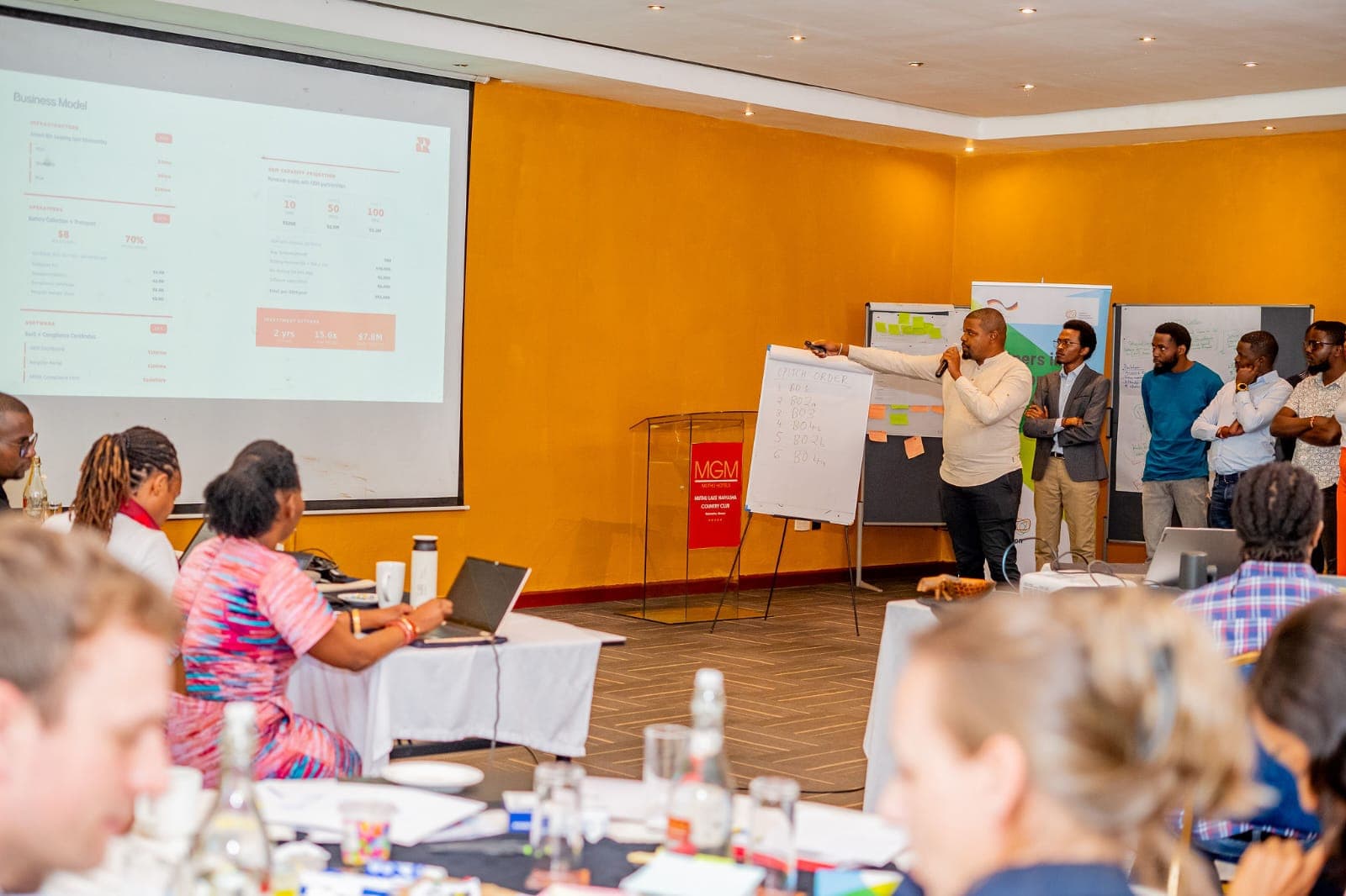 REVLOG presenting their business model during the LOT29 sprint