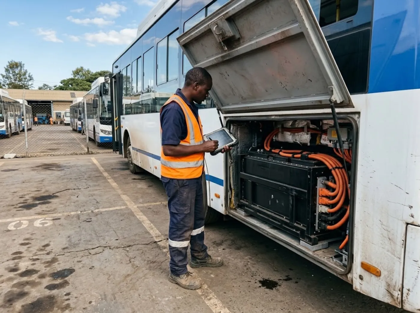 Buses and trucks